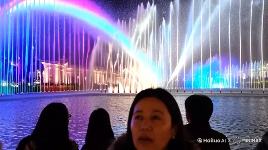 不必纠结当下，也不必太担忧未来，人生没有无用的经历，所以我们一直走，天一定会亮！
#音乐喷泉水景灯光秀 by Hailuo AI Video Generator