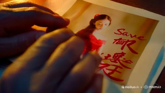 我的手指抚过泛黄相纸，相片里的红衣新娘在烛光中露出半张惨白的脸。这张匿名寄来的老照片背面用朱砂写着四个字："救救雾隐村"，墨迹在台灯下泛着血痂般的暗红。

越野车在盘山道上颠簸了七个钟头，终于在天黑前抵达向导说的岔路口。穿靛蓝布衣的老汉蹲在歪脖子槐树下抽旱烟，树梢挂着的招魂幡被山风吹得猎猎作响。"记者同志，过了这道山梁就是雾隐村。"他起身时，后腰别着的铜铃铛发出沉闷的声响。

浓雾像一锅煮沸的米浆漫过山涧，老汉的灯笼在五步开外就化作一团模糊的光晕。我握紧胸前的徕卡相机，靴底突然踩到团软绵绵的东西——是件褪色的红嫁衣，袖口金线绣着的并蒂莲还沾着露水。抬头望去，村口石牌坊上密密麻麻贴满黄符，朱砂画的咒文在雾气中像一条条扭动的血蜈蚣。

祠堂天井里，十二盏白灯笼无风自转。供桌上的人面蛇神像咧着嘴角，信子分叉处垂着颗浑圆玉珠。我调整光圈时，取景框里突然闪过一抹猩红——照片里的新娘正跪在神像前，三寸金莲踏着青石板上蜿蜒的血迹。冷汗顺着脊梁滑进后腰，因为那摊血迹的位置，此刻分明就在我脚边。

"外乡人怎么闯进祠堂了？"沙哑的嗓音惊得我差点摔了相机。转头看见个佝偻老妪，她挎着的竹篮里堆满纸元宝，发间银簪坠着的小铃铛与向导腰间的一模一样。更诡异的是，灯笼暖光穿过她灰白的发丝，青石板上竟没有影子。

老妪枯枝般的手指突然抓住我手腕："戌时三刻要送新娘子过阴桥，你来得正好。"她咧开的嘴里不见舌头，只飘出一股纸钱烧焦的糊味。我想甩开却浑身发僵，眼睁睁看着那篮纸元宝变成森森白骨。

铜铃声由远及近，向导举着火把冲进来。火光跳动间，老妪化作纸人飘向房梁，空留一件素衣委顿在地。我指着供桌下露出的半截绣花鞋，喉咙却像被棉花堵住——那双金线绣莲的红绣鞋，此刻正穿在我脚上。

"快走！"向导拽着我往后山跑，火把照亮崖壁上的摩崖石刻。那些凹凸的纹路在月光下逐渐清晰，分明是无数张痛苦扭曲的人脸。最底下刻着十个血字：戊午年戌月亥时，生人勿近。

我突然想起那张老照片的拍摄日期，正是三天后的亥时三刻。 by Hailuo AI Video Generator