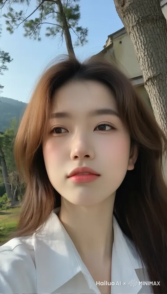 风吹头发，微笑动起来 by Hailuo AI Video Generator