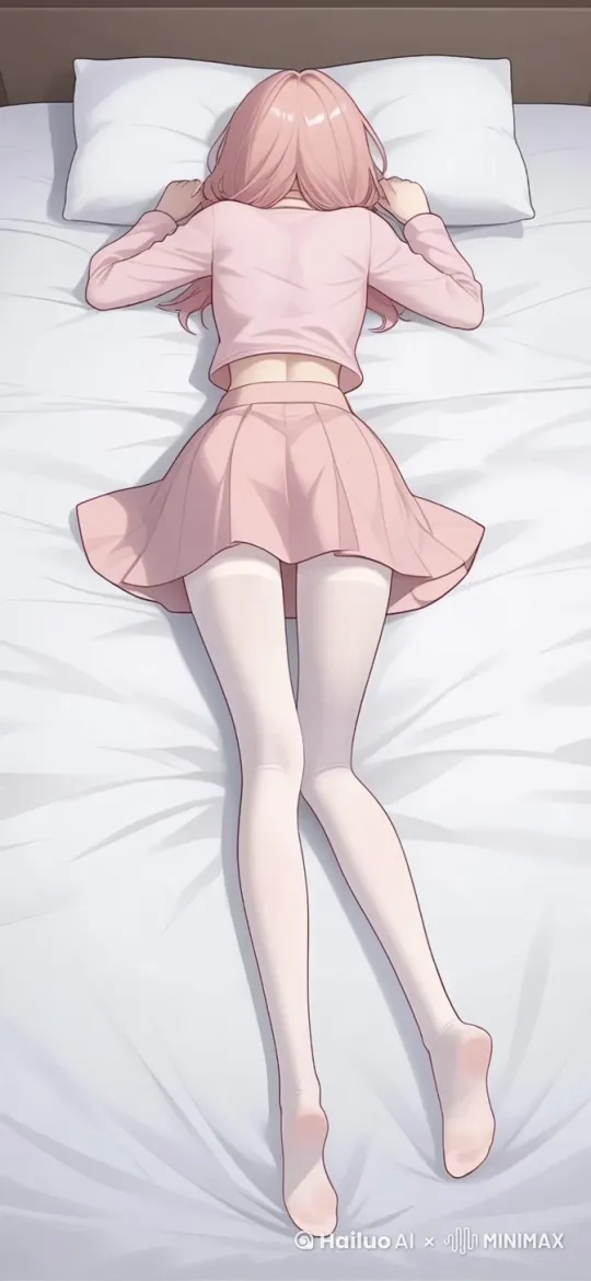 女孩转身面向镜头坐起 by Hailuo AI Video Generator