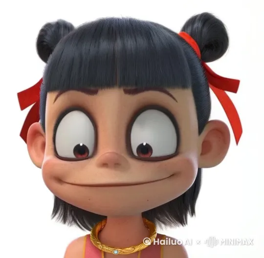 主角漫步在森林里，进入一间草屋，里面有白雪公主和七个小矮人 by Hailuo AI Video Generator