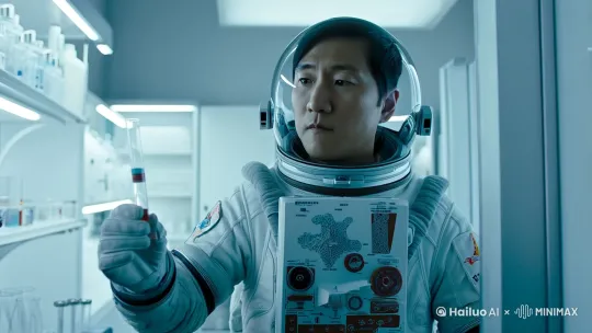 第一章 命运之笔

警报声在寂静的实验室里划出一道刺耳的音符。

陈悬抬起头，看着显示屏上那个诡异的生物图谱。每当看到那些扭曲的三维结构，他总能想起三年前接到这个任务时的感受。那是一个寒冷的冬天，国家航天局突然发来一个紧急通知，说在月球背面发现了一种神秘的生命迹象。

"陈悬，这边需要你马上来一趟月球考察。"主管王德明的声音从门外传来，"最近收到了新数据，要你亲自去看看。"

他放下手中的试管，快速穿好宇航服。透过舱窗，他看到地球渐渐变成一个蓝色的圆点。乘坐的太空飞艇被注射出母船的轨道，在返回月球的途中经历了近乎光速的加速。

月面上漂浮着一只银白色遥远望远镜，它就是科考站号1。那是建于二十年前的神秘设施，虽然已经被废弃，但依然完好无损。陈悬蹲在月舱外观窗，看到那些闪烁的光点——每一个都像是某种文明留下的信号。

他知道自己肩负着什么使命。科考站号1上存放着二十年前最神秘的发现：一只三体人手的断尺。那个发现打破了人类对宇宙生命的认知，但同时也带来了不可预知的危险。

穿过相对论舱，陈悬走进月球车内。他知道，在这个小小的空间里，就藏着改变一切的事实。[左移,上升] by Hailuo AI Video Generator