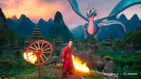  哪吒和敖光大战 by Hailuo AI Video Generator