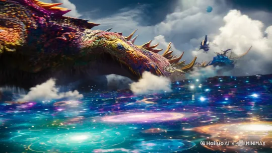 魔幻史诗，神兽饕餮，吞噬天地。 by Hailuo AI Video Generator