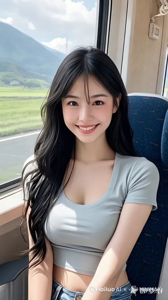 让图中女孩动起来，
动作符合逻辑，极致细节，镜头跟拍，超真实动态捕捉。
人物脸部不变形，清断自然，不模糊，高质量，没有瑕疵

 by Hailuo AI Video Generator