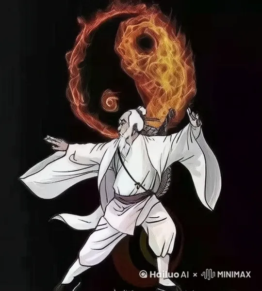 打太极拳，有发力动作 by Hailuo AI Video Generator