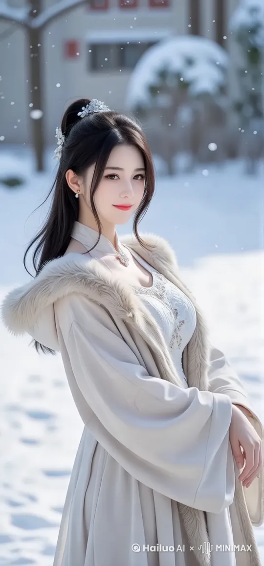 美女，起身向前走，镜头慢慢拉远，然后镜头慢慢拉近，惊鸿舞蹈，余晖蝶舞，自由恰似风中火，热情犹如焰里莲，(主体运动)人物做比较简单舞蹈动作，手部在胸前比心，步伐随节奏流畅移动，旋转跳跃，展示出自信和欢快的情感;(氛围)整个画面充满活力和愉悦 by Hailuo AI Video Generator