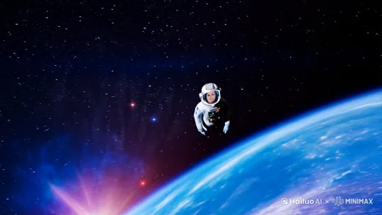 [右移,左摇,跟随]太空遨游 by Hailuo AI Video Generator