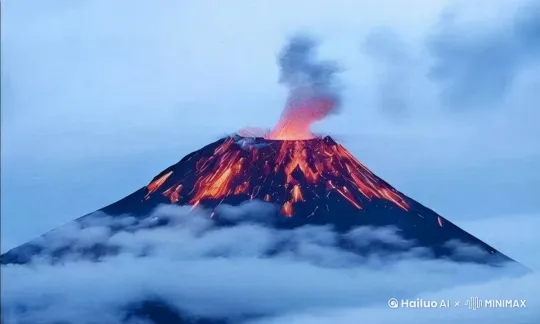火山爆炸 by Hailuo AI Video Generator