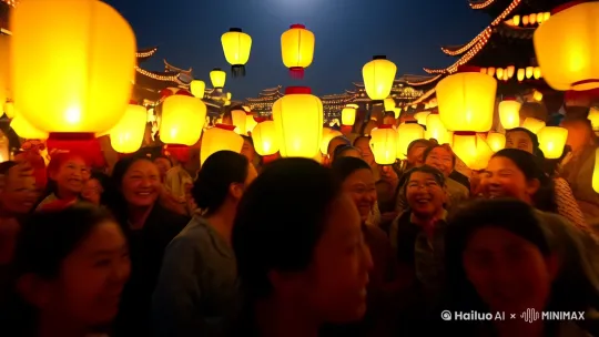 **灯火千年照团圆——元宵节的前世今生**

正月十五的月光洒满人间，千百盏花灯次第亮起，映照着每一张团圆的笑脸。元宵节，这个被灯火点亮的古老节日，承载着中华文明对光明的向往与团圆的期许，在历史长河中流转千年，始终焕发着温暖而璀璨的光芒。

**一盏灯火的文明密码**  
元宵节的起源可追溯至两千年前的汉代。汉武帝为祭祀"太一神"，将正月十五定为举国燃灯祈福之日，宫闱内外彻夜灯火通明。东汉时期，佛教传入带来的燃灯礼佛习俗，与本土道教"上元赐福"的传统交融共生，最终在隋唐时期形成了全民参与的灯节盛典。唐玄宗时，长安城搭建二十丈高的"灯轮"，诗人苏味道笔下"火树银花合，星桥铁锁开"的盛景，见证了当时万民同庆的恢弘气象。

**千树繁花映人间**  
宋代将元宵狂欢推向新的高峰。汴京御街"棘盆灯山"绵延十里，临安城"鳌山灯海"昼夜不熄，辛弃疾笔下"东风夜放花千树"的绝美意境，定格了那个时代的浪漫风华。猜灯谜的雅趣始于文人墨客的灯下斗智，后逐渐演变为全民参与的智力游戏；软糯香甜的元宵，因"圆"与"缘"的谐音，成为传递祝福的情感信物；舞龙舞狮穿梭于街巷，锣鼓声里升腾着驱邪纳福的祈愿。

**万家灯火共此时**  
今日的元宵节，既是传统文化的生动延续，也是现代生活的温暖注脚。秦淮河畔的琉璃灯影、自贡夜空的机械彩灯、台北平溪的祈福天灯，传统技艺与现代科技交织出新的华章。当都市白领在写字楼分享手工元宵，当短视频里传播着创意灯谜，当海外唐人街舞起金光熠熠的中华龙，这个古老的节日正以开放包容的姿态，在时代变迁中书写着新的传奇。

今夜，当您咬开绵甜的元宵，当孩子提着玉兔灯跑过街角，当万千灯影倒映在城市的眼眸——我们触摸的不仅是节日的欢愉，更是文明基因里那份对光明永恒的追寻，对团圆不灭的守望。这盏穿越千年的灯火，终将照亮我们共同的精神家园。 by Hailuo AI Video Generator