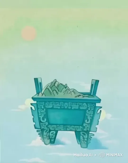 一开始上面的山并没有，然后慢慢地长高 by Hailuo AI Video Generator