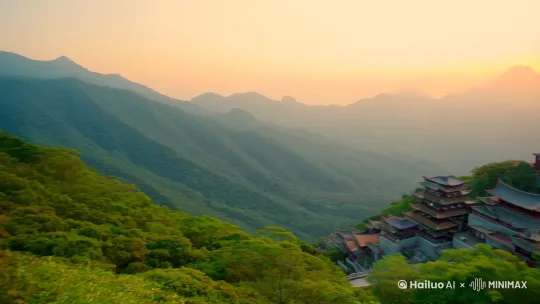 穿越五台山 by Hailuo AI Video Generator