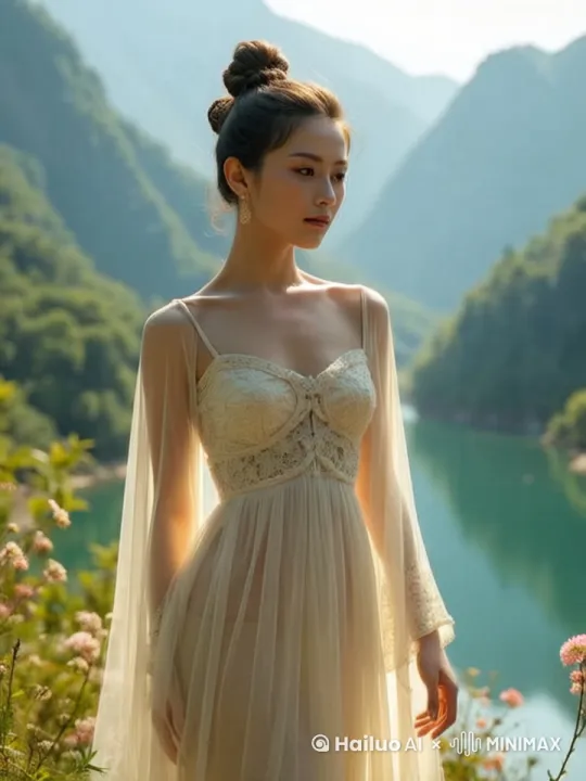 时尚、优雅、健康美感。
- **场景**:海滩、都市夜景、简约工作室。
- **镜头设计**:
- **0-2秒**:模特侧身慢步,风吹动长发(慢动作)。
- **3-5秒**:回眸微笑,自然光线突出轮廓。
- **6-8秒**:手部特写(撩头发或整理裙摆)。
- **9-10秒**:整体造型定格,搭配动态背景(如花瓣飘落)。 by Hailuo AI Video Generator