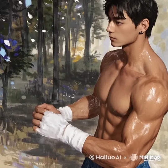 微微晃动，低头，眨眼，看镜头 by Hailuo AI Video Generator