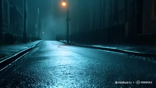 ##  18秒视频脚本： 《雨夜·遇见》

**画面1 (0-3秒):** 

* 昏暗的雨夜，路灯昏黄，雨滴打在镜头上，模糊了视线。
* 镜头缓缓下移，一双沾满泥水的帆布鞋踩在水洼中，溅起水花。
*  (音效：雨声，脚步声)

**画面2 (4-7秒):**

* 镜头跟随脚步移动，画面中出现一个模糊的身影，撑着黑色的雨伞，走在空无一人的街道上。
*  (音效：雨声，脚步声，远处传来隐约的雷声)

**画面3 (8-11秒):**

* 镜头拉近，聚焦在身影手中的雨伞上，雨滴顺着伞骨滑落。
* 突然，一道闪电划破夜空，照亮了伞下人的侧脸，是一个神情落寞的年轻女子。
*  (音效：雷声，雨声，心跳声逐渐加快)

**画面4 (12-15秒):**

* 镜头切换到女子身后，一个高大的身影出现在雨幕中，朝她走来。
* 女子似乎察觉到了什么，停下脚步，缓缓回头。
*  (音效：雨声，脚步声，心跳声)

**画面5 (16-18秒):**

* 镜头特写女子的眼睛，瞳孔放大，映出身后逐渐清晰的身影。
* 画面定格，音乐戛然而止，留下悬念。
*  (音效：无声)

**视频结束，黑屏，出现字幕：** 

* “你，相信命运吗？”

**视频风格：**  悬疑，文艺，略带惊悚

**音乐：**  可以选择节奏缓慢，带有悬疑感的钢琴曲或弦乐。

**其他：**  可以根据需要调整视频节奏和细节，例如增加一些环境音效，或者使用不同的拍摄角度来增强画面冲击力。[右摇,拉远,跟随] by Hailuo AI Video Generator