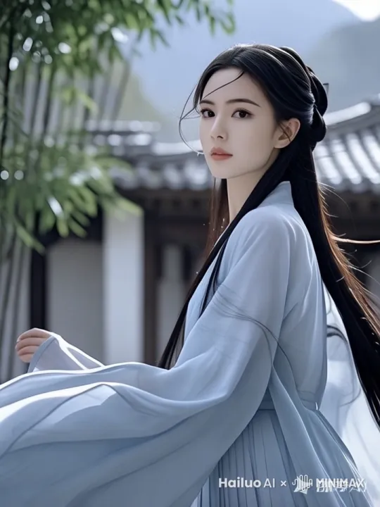    - “古风美女在雨中撑伞跳舞，唯美梦幻，花瓣飘落，背景是古典庭院。”  
     - “古风女子撑伞轻盈旋转，长裙飘逸，雨滴和花瓣交织，古典音乐背景。” by Hailuo AI Video Generator