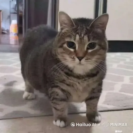 让这个小猫不断的旋转，隔一会停下来一次加一个背景音乐，你一直重复着说oiiaioiiiia旋转小猫 by Hailuo AI Video Generator