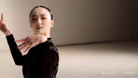 人物要求：年龄25岁，女，中国人，皮肤白，身材好，正在跳舞，视频可参考短视频平台
视频要求：画质清晰，清晰的看见五官和全身，视频时长30秒以上，
[固定镜头] by Hailuo AI Video Generator