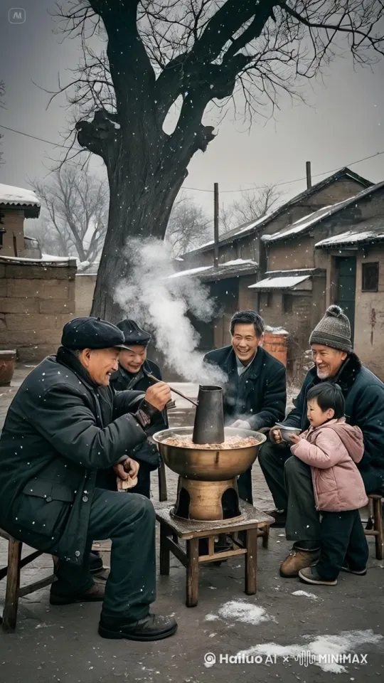 大爷举起锅，手舞足蹈，锅里起火了，大爷把火锅扔到半空中，黄沙漫天飞舞，从锅里长出一颗树，树上开满了红色牡丹花，镜头动态跟随，镜头动起来
 by Hailuo AI Video Generator