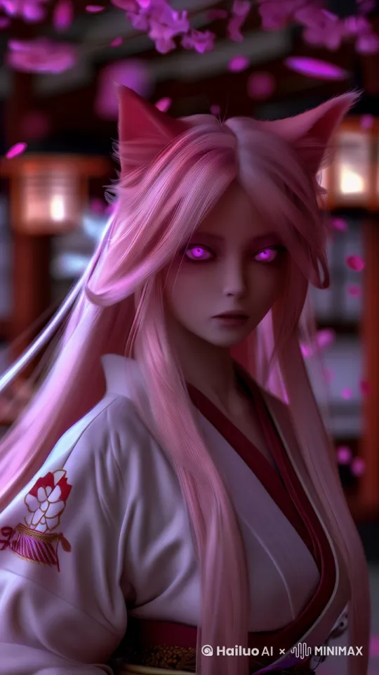 女狐狸看着镜头温柔的说着话，镜头轻微摇动 by Hailuo AI Video Generator