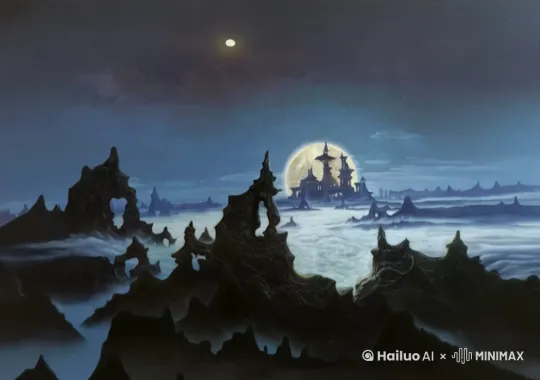 云海在移动，3D风格，电影级画面 by Hailuo AI Video Generator