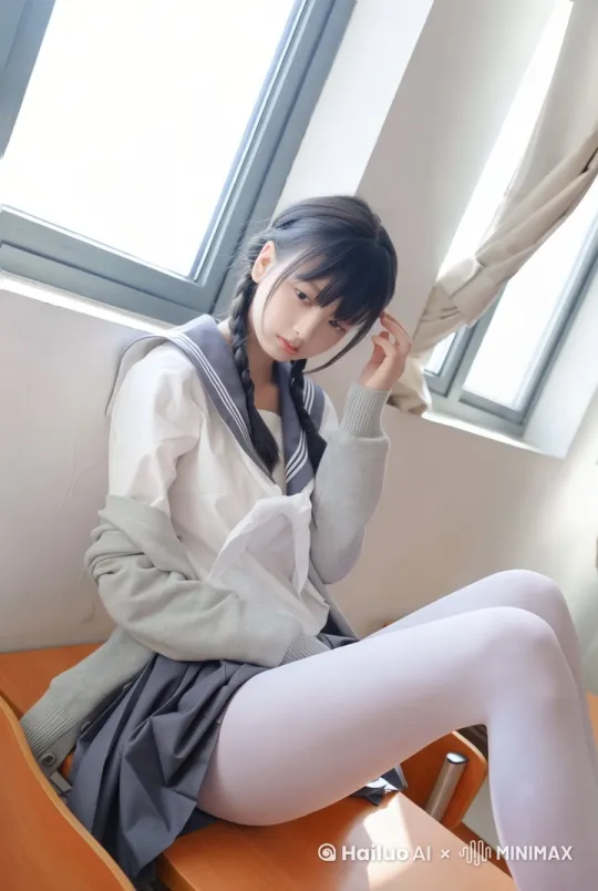 微风吹动发丝，镜头拉进到脸部特写，高清，电影质感 by Hailuo AI Video Generator
