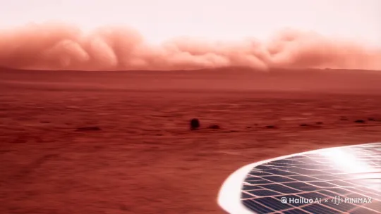 在火星上人类未来的生活场景 by Hailuo AI Video Generator