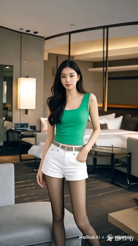 美女跳舞，纯欲，腰部左右摇动， by Hailuo AI Video Generator