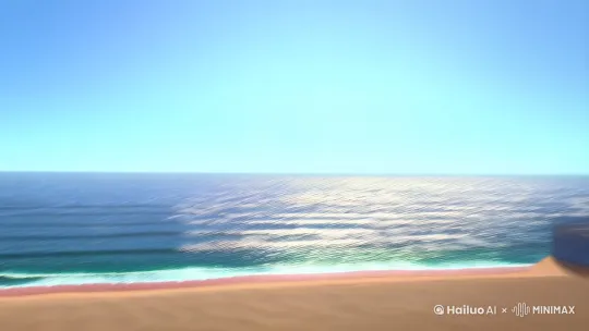 让一个蓝色的很胖的猫和一个红色的很胖的猫在海边打架 by Hailuo AI Video Generator