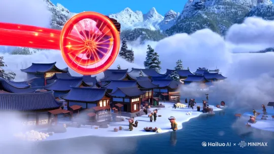 生日乌龙：敖丙精心准备生辰礼却遭遇山河社稷图暴雪，冰晶莲花意外引发灵力雪崩，将总兵府变成冰雪城堡。

法宝失控：太乙真人的新法宝"万象笔"突然暴走，将哪吒画出的雪人赋予生命，在陈塘关引发混乱追逐。

心意相通：当冰雕城堡即将倒塌时，哪吒与敖丙默契配合，混天绫与冰锥交织成守护结界，意外创造出绝美冰晶穹顶。

暗藏玄机：殷夫人准备的蛋糕暗含清心咒，在哪吒吃下时触发安神效果，为后续修行埋下伏笔。

我们将重点描写哪吒生日当天的奇幻冒险，通过冰雪失控事件展现两位少年在嬉闹中成长的羁绊。这段故事发生在电影主线剧情之后，展现魔童与灵珠转世成为朋友后的日常生活。

"敖丙！你给本少爷站住！"

哪吒踩着风火轮在云层里横冲直撞，混天绫在身后拖出赤色霞光。下方陈塘关的百姓早已习惯这场景，卖糖人的老伯头都不抬，顺手用麦芽糖画了朵火花形状的云彩。

被追的蓝衣少年翩然落在结冰的海面上，冰晶顺着他的足尖蔓延。敖丙回身时霜花缀满睫毛，怀里抱着个冒着寒气的玉匣子："生辰礼不想要了？"

"少来这套！"哪吒一个急刹，风火轮在冰面熔出两个冒蒸汽的圆洞，"上个月你说要教我控水术，结果把师父的炼丹房冻成冰窟窿，害我被罚抄了三天清净经！"

敖丙轻咳一声，玉匣缝隙里漏出点点蓝光："这次真是礼物。我在东海找了三个月，才寻到这对万年寒冰雕的并蒂莲......"

话音未落，总兵府方向突然传来震天响的爆炸声。太乙真人驾着葫芦歪歪斜斜冲过来，酒葫芦上还挂着半截冻成冰棍的拂尘："两个小祖宗！谁动了山河社稷图？四季轮转阵卡在腊月了！"

哪吒和敖丙对视一眼，同时看向对方手里——哪吒攥着偷拿的万象笔，敖丙的玉匣正往外渗冰晶。鹅毛大雪突然变成暴风雪，被冰莲吸引的灵力化作雪崩，轰隆隆朝着陈塘关扑来。

"乾坤圈！"哪吒扯下颈间金环往空中一抛，金光暴涨成结界挡住雪潮。敖丙指尖凝结冰锥，却在看到百姓惊慌逃窜时迟疑了半拍。冰锥擦着酒肆旗杆掠过，冻住正从二楼翻窗逃跑的店小二。

"呆子！看准了扔！"哪吒踩着风火轮掠过，混天绫卷住冻成冰雕的人形，"左边交给我，你去稳住师父那个破图！"

敖丙御水冲向总兵府，身后传来哪吒嚣张的大笑。红衣少年在雪崩中穿梭如鱼，所过之处混天绫熔出蜿蜒火径。当他在空中翻第十八个跟头时，突然瞥见自家屋顶上有个熟悉的朱漆食盒。

殷夫人顶着满身积雪，将食盒往结界里又推了推。李靖的宝剑插在瓦缝间，剑柄上挂着的平安符被狂风吹得猎猎作响。

暴风雪在山河社稷图重启的嗡鸣中骤然停歇。哪吒拎着食盒降落时，发现整个陈塘关变成了冰雪城堡。敖丙的玉匣躺在废墟里，并蒂莲正在太乙真人的胡子上绽放，老神仙的喷嚏震碎了十八根冰棱。

"娘，这蛋糕上画的......"哪吒戳了戳冻硬的奶油，上面歪歪扭扭的火焰纹被某人悄悄补了两笔水波纹，"怎么有股子海腥味？"

檐角冰柱滴滴答答化水，混着某人泛红的耳尖落进泥土。东海深处，老龙王看着突然少了两颗明珠的宝库，把最新版《人类幼崽饲养手札》又往后翻了一页。

接下来故事可能会沿着这些方向发展：

灵力雪灾：山河社稷图灵力紊乱暗示天劫将至，冰火相融产生的特殊能量引起天庭注意

双生法器：沾染哪吒敖丙灵力的并蒂莲被太乙真人炼成法器，能短暂融合魔丸与灵珠之力

暗线伏笔：殷夫人蛋糕中的安神咒实为抵御心魔的护身符，对应后期哪吒对抗元始天尊考验

希望这个故事能满足您的要求。如果需要更多细节或调整，请随时告诉我。 by Hailuo AI Video Generator