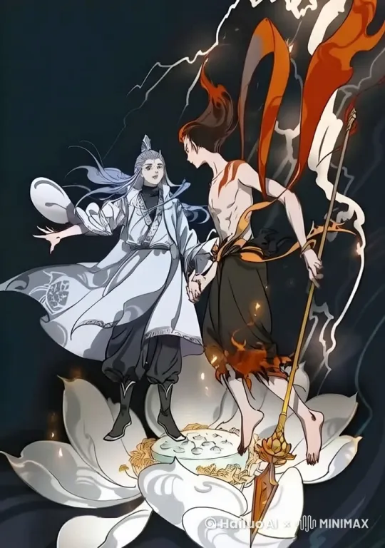 功夫对决，迅猛出招，腾空飞踢。 by Hailuo AI Video Generator