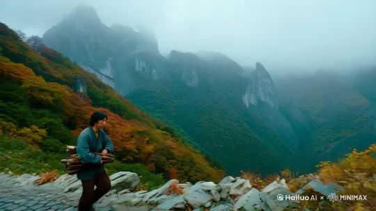 深秋的太行山飘着细雨,李青山背着柴捆往山下走,忽见草丛里一团白影颤动。拨开枯草,竟是只前爪染血的白狐,琉璃般的眼珠蒙着水雾。
"莫怕莫怕。"李青山扯下衣襟给白狐包扎,怀中小兽的体温透过粗布衣料传来,让他想起早夭的小妹。当年小妹也是这般蜷在他怀里发颤,可那时他连半块馍馍都讨不到。
三日后放生时,白狐忽然口吐人言:"向西三里老槐树下有石洞,洞中有金豆,取一勺清水浇灌便得米粮。"李青山惊得跌坐在地,再抬头时只瞥见雪白的尾尖掠过山石。
石洞幽深,壁上苔藓泛着磷光。李青山按白狐所言,将瓦罐里的清水淋在金豆堆上。霎时金光流转,豆粒化作黄澄澄的粟米。他颤抖着捧起米粒,忽见洞壁浮现血字:贪念起时金化土,善心到处石生花。
消息传得比山风还快。那夜王铁柱翻进李家篱笆,酒气喷在李青山脸上:"听说你得了聚宝盆?"李青山护着瓦罐后退,后腰撞上灶台生疼,"不过是些寻常豆子..."
"装什么蒜!"王铁柱抡起柴刀劈开米缸,金灿灿的豆子滚落满地。他抓起一把塞进衣襟,豆粒却突然变得滚烫,烙得他胸口发红。窗外惊雷炸响,照得他面目狰狞:"老子偏不信邪!"
瓢泼大雨中,王铁柱举着火把闯进山洞。金豆在火光下流淌着蜜似的柔光,他癫狂地扯开麻袋:"都是我的!整座山的金子都是..."话音戛然而止。洞顶渗下的水珠落在他手背,袋中金豆以肉眼可见的速度发黑硬化。
"不!"王铁柱拼命摇晃麻袋,碎石哗啦啦漏出来。他发疯似的扑向金豆堆,却见那些金豆如同活物般往岩缝里钻。石壁上的苔藓突然疯长,缠住他的脚踝往深处拖拽。最后一声惨叫被吞没时,洞壁上血字亮如残阳。
二十年后清明,李青山给爹娘扫墓归来,见个少年跌在山涧里。背他回家时,少年颈间掉出半粒漆黑的金豆。"这是家父临终塞给我的..."少年咳嗽着,"他说二十年前在这山里...啊!"
李青山望向堂前画像,画中白狐眼含悲悯。香炉青烟袅袅,恍惚又见那日山雨,湿淋淋的狐尾扫过王铁柱化作的石像。
by Hailuo AI Video Generator