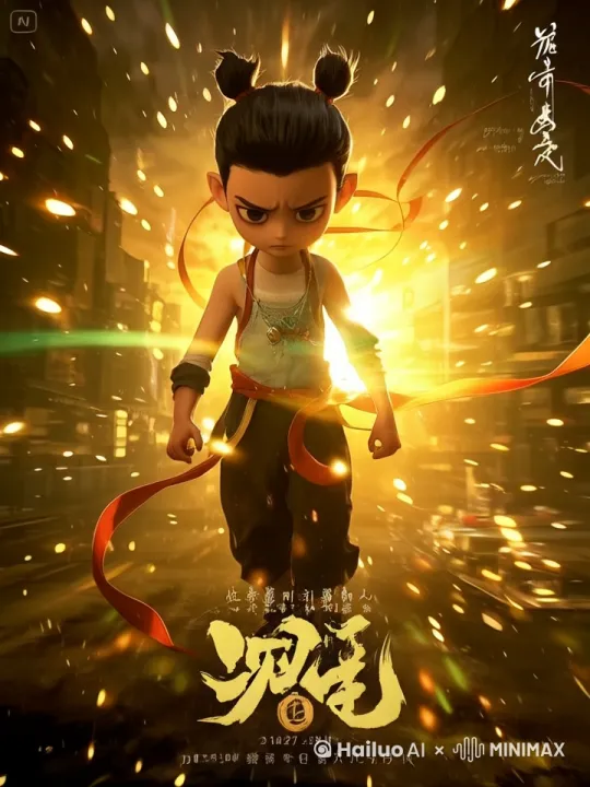 人物缓慢走，光流动状态，光影变化，电影质感，暖色调 by Hailuo AI Video Generator