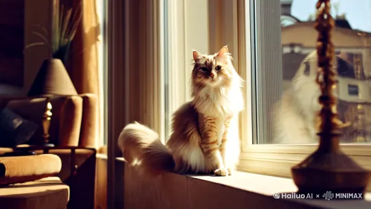搞笑猫咪 by Hailuo AI Video Generator
