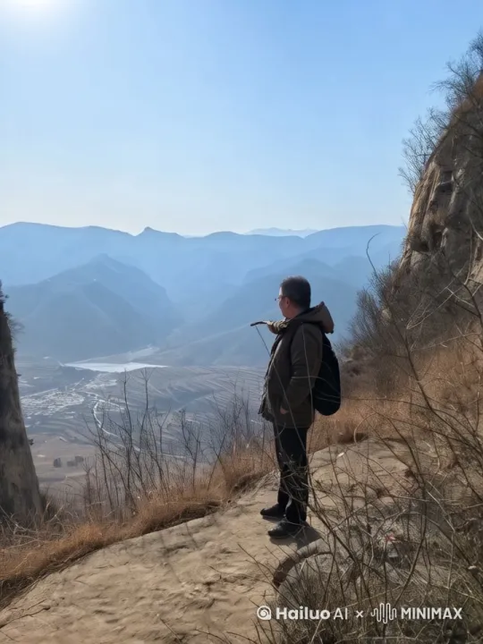 长翅膀向山下飞去 by Hailuo AI Video Generator