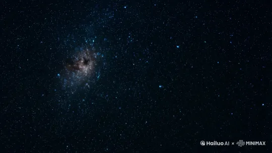 滑动的星空。 by Hailuo AI Video Generator