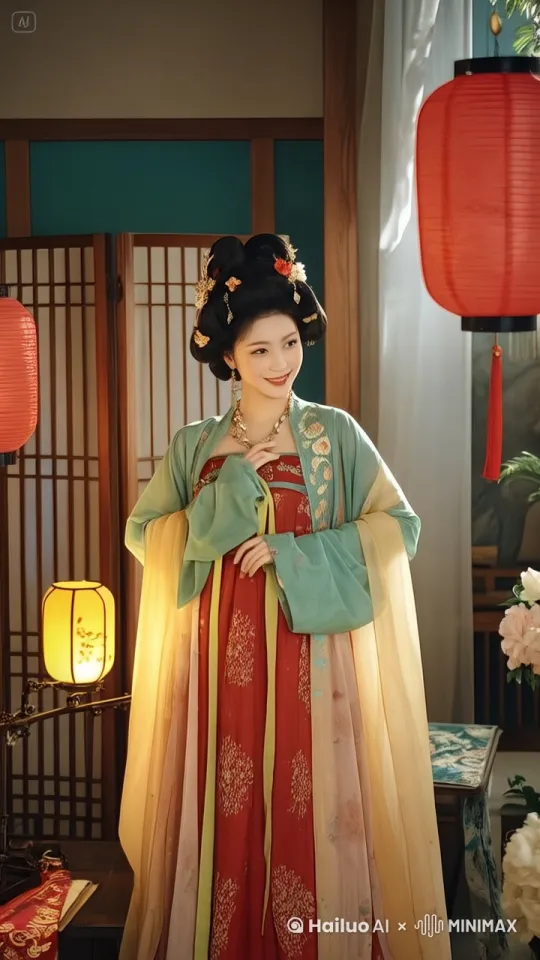 女神微笑着走向镜头，镜头跟随，电影质感 by Hailuo AI Video Generator