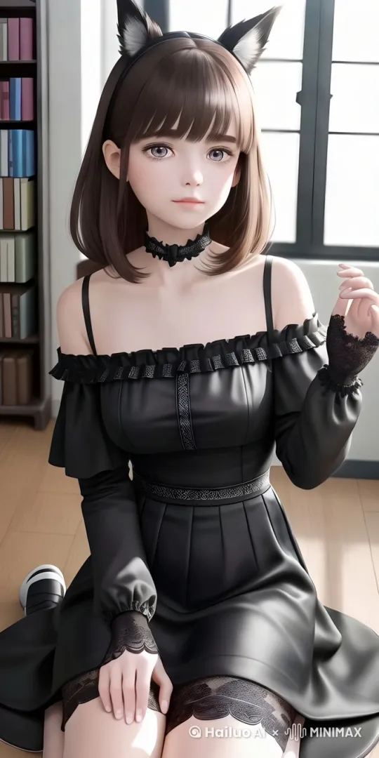 身体左右晃动，并展现出女性魅力。 by Hailuo AI Video Generator