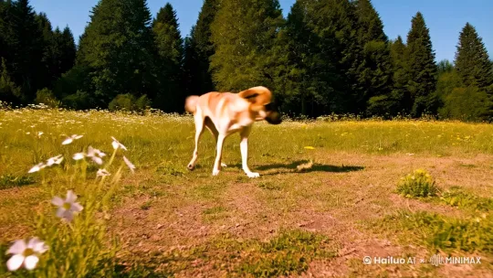 ′狗狗跳舞 by Hailuo AI Video Generator