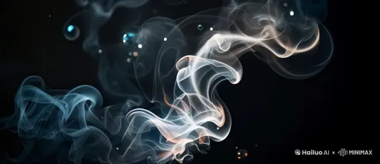 固定镜头，旋转着从四周飘散水墨，星星点点 by Hailuo AI Video Generator
