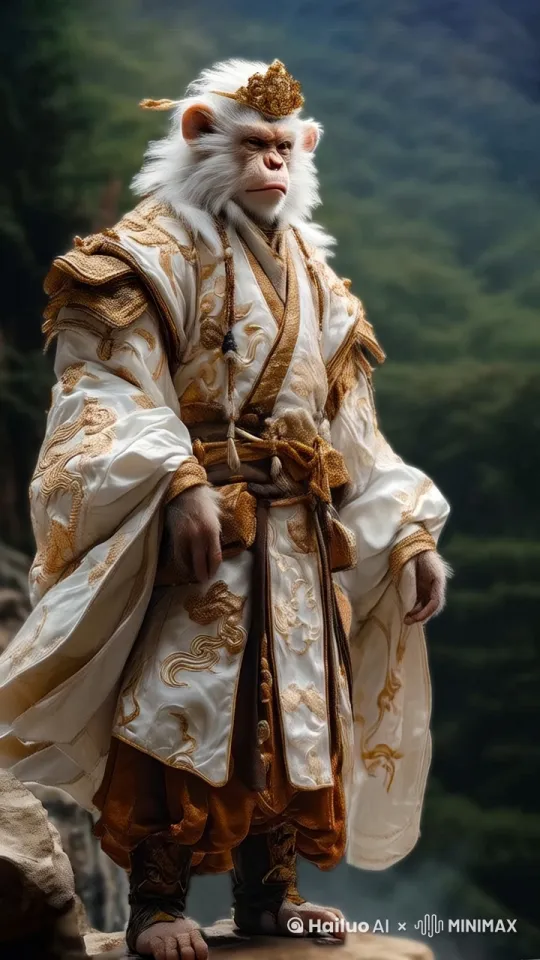 猴子脱去身上的衣服 by Hailuo AI Video Generator