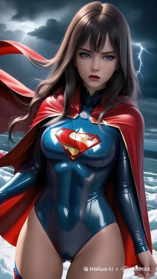 女超人飞向天空 by Hailuo AI Video Generator