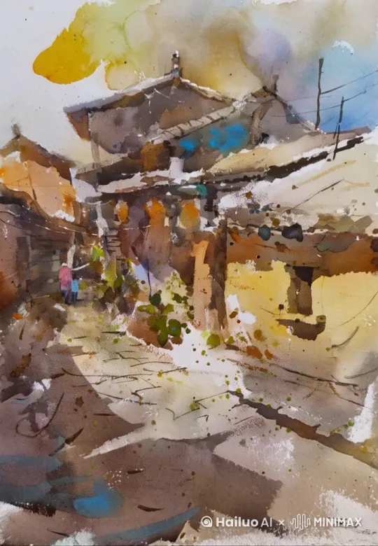 繁华热闹的街景 by Hailuo AI Video Generator