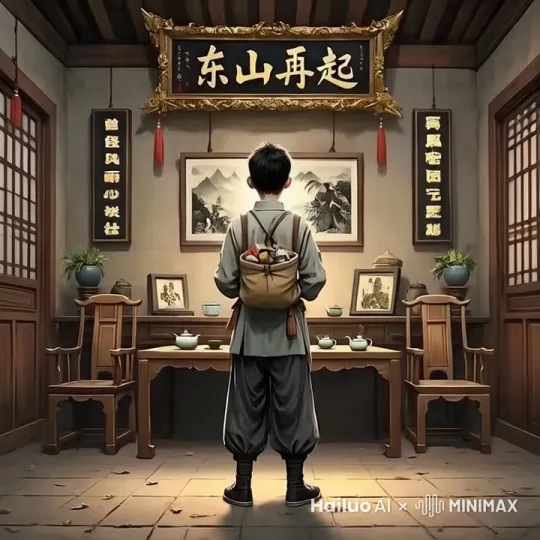 图片中的人物，转身惊讶的发现家里进入强盗，两人进行搏斗，用咏春拳打败对手。中间搏斗环节持续10秒 by Hailuo AI Video Generator