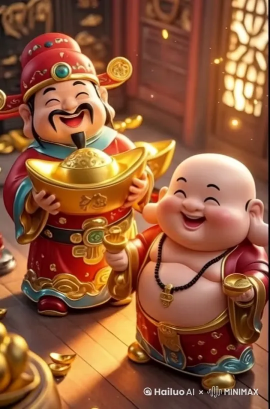 开口说话，点赞的开开心心发大财 by Hailuo AI Video Generator