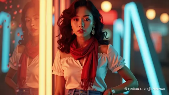 • 核心主体：女生
• 情绪动作：女生眼神中露出一丝微笑，仿佛找到了自己的世界
• 环境场景：狭窄的小巷，墙壁上贴着各种海报和涂鸦
• 艺术风格：街头艺术风格，充满个性
• 材质细节：墙壁的粗糙质感，海报的纸张纹理
• 氛围光线：微弱的路灯照亮小巷，形成明暗对比
• 色调：以灰色和白色为主色调，突出宁静感
 by Hailuo AI Video Generator