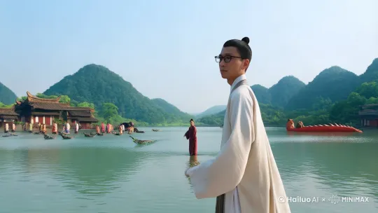 在很久很久以前,定州城不是陆地,是很大的一片湖泊。那时,人们为了求个吉利,把湖叫“太公湖”。
太公湖方园几十里,百姓靠打鱼为生。据老人们说,湖中央有个很深的地洞,直通东海。东海龙王的二太子、三太子特别喜爱击拳格斗。如果两人搏斗起来,常常从东海开始,一直打到太公湖,闹得湖水象开了锅,浪涛冲天,天昏地暗,淹了庄家,冲坏了房屋,周围的老百姓遭了殃。
一天,不知从哪里来了个干巴老头,雪白的胡子垂到胸前,看年纪有七、八十死。人虽老,但不弓腰,不驼背,两眼炯炯有神。这老头儿每到一处,都口称要买木材,有多少要多少,价钱由卖方自定。但有一件,必须送到太公湖边才给钱。不几天工夫,那老头就把太公湖四周围的树木全部买了个净光,湖边的木头堆积成山。老头也怪,每天对这堆木头锛锛砍砍。这一带的老百姓都不知道他想做什么。
等过了六六三十六天,老头儿把这堆木头全部砍光溜了。趁傍晚没人的时候,他把这堆木头全部放进了太公湖里。说也怪,这些木头一到湖里,就自动往一块凑,很快就凑成了一条大船。这条大船正好和湖一般大小,一条大桅杆高高矗立在船的中央。到了半夜子时,老头儿又暗暗使法术,把太公湖周围拦挡洪水的'土坝搬到了船上。这样,船往下沉,水往下走,湖水也就全都顺着地洞流到东海那里去了。
第二天清早,人们起来到外面一看,感到和以往不一样了,好像缺少了什么。又好像多了什么。这时有一个年轻的后生突然嚷道:“大伙儿看,湖边的木头没有了!湖水也没有了!”人们一看,真的没有了太公湖,只有一个桅杆似的大树杆直插往东海的地洞口上。人们猜测,准是观世音南海菩萨见这一方人生活太苦,前来搭救人们的。 从此,人们便在这里开荒造田,过上了日出而作、日落而归的太平日子。
到了宋朝,由于雨淋日晒,年代过久,桅杆腐烂掉了,用桅杆堵住的海眼又冒出水来。人们为了不再受过去那种苦,就在海眼处建了一座塔,把海眼压在塔的下边,并给这块地方取名叫“定舟”,以永保太平。后来,由于每个朝代都在这里设州置衙,人们便把“定舟”二字改写为现在的“定州” by Hailuo AI Video Generator