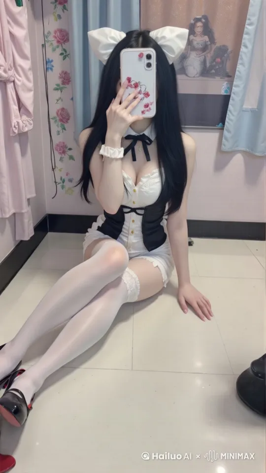 身体左右摇摆，含情脉脉的看着镜头。 by Hailuo AI Video Generator