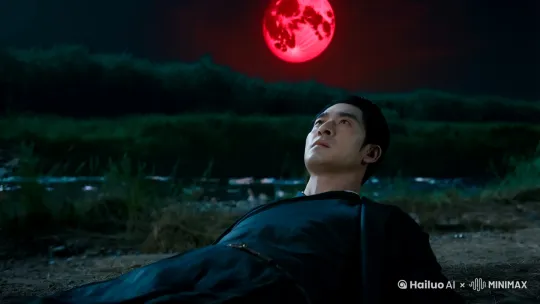 林夜是被刺骨的寒意惊醒的。

他猛地睁开眼睛，映入眼帘的不是ICU惨白的顶灯，而是一轮猩红的残月。带着腥味的河风灌进领口，身下的鹅卵石硌得脊背生疼。耳边传来熟悉的嬉笑声，他僵硬地转动脖颈，看到林小雨正赤着脚在浅滩踩水。 by Hailuo AI Video Generator