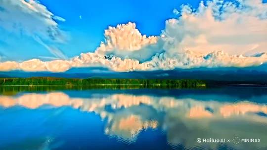 ### **MV创意构思:**
1. **开场画面**:
- 画面从一片宁静的湖面开始,湖水倒映着蓝天白云,象征内心的平静与智慧。
- 镜头缓缓拉远,张国荣站在湖边,身穿简约的西装,目光深邃,仿佛在思考人生。
2. **主歌部分**:
- 画面切换到城市街景,车水马龙,人群匆匆,象征社会的喧嚣与浮躁。
- 张国荣穿梭在人群中,但始终保持淡然的表情,与周围的环境形成鲜明对比。
- 穿插一些黑白画面,展现人与人之间的争执、误解,进一步突出“沉默是金”的主题。
3. **副歌部分**:
- 画面切换到张国荣站在舞台上,聚光灯打在他身上,象征他在纷繁世界中坚守自我。
- 背景出现金色的光芒,象征“沉默是金”的智慧与力量。
- 镜头切换到自然场景,如高山、大海,展现内心的广阔与宁静。
4. **桥段部分**:
- 画面回到湖边,张国荣坐在长椅上,手中拿着一本书,神情安详。
- 穿插一些回忆片段,展现他在人生中的选择与坚持。
- 镜头逐渐拉远,湖面再次出现,象征回归内心的平静。
5. **结尾画面**:
- 张国荣站在湖边,微笑着看向远方,画面逐渐模糊,最后定格在湖面的倒影上。
- 字幕出现:“沉默是金——张国荣”,MV结束。 by Hailuo AI Video Generator